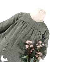 Patrons de couture pour filles et bébés Robes à épaules tombantes Manches longues Manches courtes Col rond Personnalisé