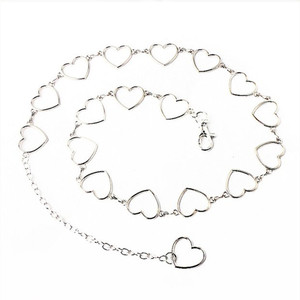 Chaîne de taille en alliage de zinc en forme de cœur pour femme, chaîne de corps tendance, style rétro, bijoux transfrontaliers pour usage quotidien - Product Image 5