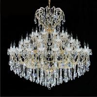 Lustres en cristal de luxe de style Marie-Thérèse, luminaire suspendu, tailles de lampes personnalisées pour grand hall d'hôtel, hall d'entrée, escalier