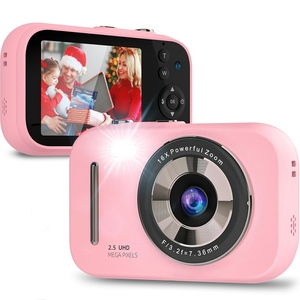 YYTech H17 4K Tự Động lấy nét Vlogging Trẻ Em Máy Ảnh Kỹ Thuật Số Với 16X Zoom Chống Rung Đèn Flash Và 48MP Điểm Cho Trẻ Em Đồ Chơi Di Động - Product Image 1