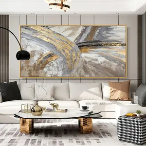 Wandmalerei abstrakte goldene Kunst Wandbilder für Wohnzimmer Leinwand Malerei Home Decor Poster und Drucke Vintage Cuadros