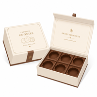 Boîte cadeau personnalisée pour biscuits et gâteaux, emballage en papier imprimé de qualité supérieure pour les ensembles cadeaux de desserts de boulangerie, vente en gros OEM