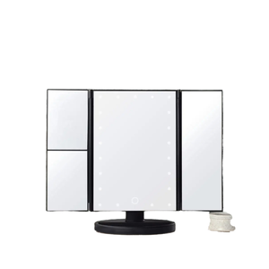 Vergrößerungs-Dreifach-Schmink spiegel Smart Touch Control Beleuchteter Stehpult LED-Lichts piegel Kosmetik spiegel - Product Image 1