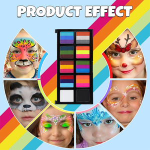 Pintura Corporal Profesional de 26 Colores <span class=keywords><strong>para</strong></span> Tatuajes Faciales, Pintura Facial Activada por Agua <span class=keywords><strong>para</strong></span> Fiestas, Suministros <span class=keywords><strong>para</strong></span> Pintura Corporal - Product Image 5