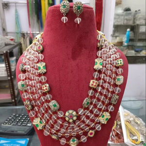 Nueva joyería india, cuentas antiguas de vidrio, cuentas multicolores de vidrio de alta calidad, collar de producto a granel hecho a mano de cinco capas mala - Product Image 3