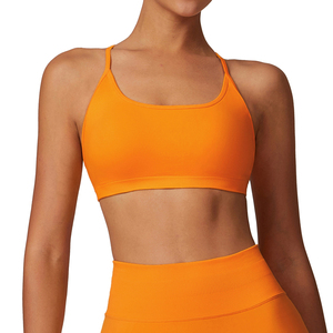 Sujetador Deportivo de Compresión para Mujer, Ligero, con Soporte, Cuello Cuadrado, Sin Costuras, Secado Rápido, Transpirable, de Spandex para Yoga - Product Image 3