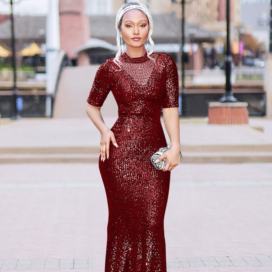 slim fit dress slacks Zapaka Women Gold Red Carpet Dress A Line Metallic Satin Sequins Strapless  Long Gala Ball Dress – ZAPAKA