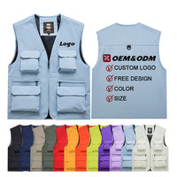 Chaleco de Trabajo Multifuncional con Logotipo Personalizado, Chaleco Práctico para Senderismo, Caza y Deportes, Chaleco de Herramientas para Hombre
