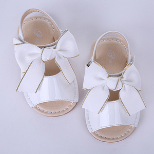 Pettigirl <span class=keywords><strong>Sandali</strong></span> Delle Ragazze con Fiocco Bianco Per Bambini <span class=keywords><strong>Sandali</strong></span> di Cuoio Bei <span class=keywords><strong>Sandali</strong></span> per la Ragazza Del Capretto Scarpe A-KSG005-02W - Product Image 3