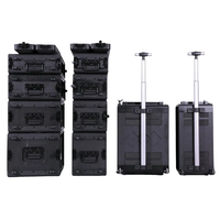 260mm Profondeur 8U 12U 14U 16U Dnp Ds-Rx 1 Hs Flight Case PE Plastique Antichoc Professionnel Flight Case pour Music Equipment Trans