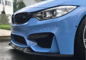 Pour BMW M3 F80 M4 F82 2015-2020, style CS, plastique ABS noir brillant, extérieur de voiture, pare-chocs avant, séparateur de pare-chocs, spoiler - Product Image 5