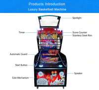 NinthD Meilleur Prix Machine d'Arcade de Basketball de Luxe à Monnayeur en Acier 110/220V pour Centres de Jeux