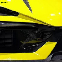 Kit carrosserie en fibre de carbone sèche de haute qualité 3K style M modifié avec cache radar pour pare-chocs avant Lamborghini Revuelto