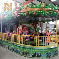 Manège pour enfants et familles Nova Rides Steam Train Track, thème Jungle Knight, pour parc d'attractions extérieur