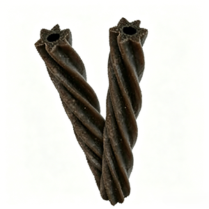 Friandises à mâcher pour chiens OEM naturelles, torsadées, en forme d'étoile, creuses, environ 11 cm de long, à base de viande, pour l'hygiène buccale, nettoient la plaque dentaire et le tartre - Product Image 1