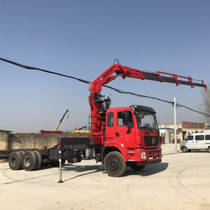 Grúa Hidráulica Articulada Montada en Camión de 12 Toneladas, Elevador de Construcción, Pequeña Grúa en Venta - Product Image 1