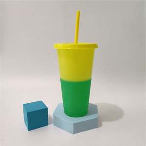 5 paquets de gobelets réutilisables anti-fuite avec paille et couvercle, pour les fêtes, gobelets et bouteilles d'eau en plastique unisexes - Product Image 3