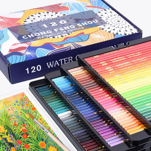 Bview Art 120 crayons <span class=keywords><strong>de</strong></span> <span class=keywords><strong>couleur</strong></span> aquarelle assortis <span class=keywords><strong>de</strong></span> nuances lumineuses pour mélanger les techniques <span class=keywords><strong>de</strong></span> superposition et d'aquarelle - Product Image 2