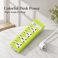 Multiprise industrielle colorée multi-prises avec ports USB multifonctions, compatible Philippines, norme américaine, pour Myanmar et Laos