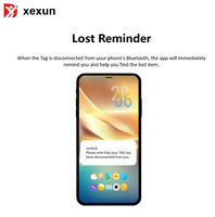 Xexun - El Rastreador Más Pequeño, Localizador de Llaves y Equipaje, Etiqueta de Rastreo BT, Localizador de Mascotas, Compatible con IOS y Android, con Plataforma Gratuita