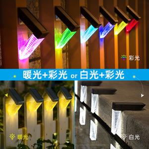 ไฟติดผนังพลังงานแสงอาทิตย์กลางแจ้ง 9x9 ซม. LED พลังงานแสงอาทิตย์ กันน้ำ สำหรับทางเดินในสวน - Product Image 5