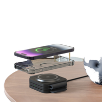 2024 chargeur sans fil pliable universel intelligent multicolore Offre Spéciale support de lumière ABS pour Table de téléphone de voyage Z06