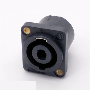 Conector XLR Profesional de Cuatro Núcleos para Altavoz, Cable de Audio de 4 Núcleos con Amplificador de Potencia, Conector Cuadrado Ohm - Product Image 1