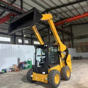 Chargeuse compacte à quatre roues motrices HS260 pour travaux agricoles et de construction, multi-usages, certifiée CE - Product Image 3