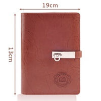 Carnet de notes de bureau en spirale en carton rigide noir, gris, marron, bleu