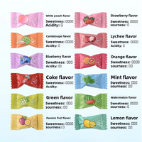 HALAL Certified Vitamin C Sugar-Free Multi-Colored Mint Candy Breathing Freshness Fruit-Flavored Clear Mouth Hard Ball-shaped