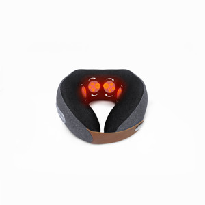 Vibrating Infrared Massager Cordless U Shape Travel Shiatsu <strong>Neck</strong> Electric Massage <strong>Pillow</strong> <strong>Heat</strong> Car and Home Massage <strong>Pillow</strong> - Product Image 1