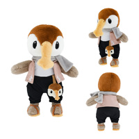 Fabricant de jouets en peluche OEM ODM, animaux en peluche Minky personnalisés de qualité supérieure, oiseaux en peluche mignons sur mesure, jouets doux en gros pour cadeaux