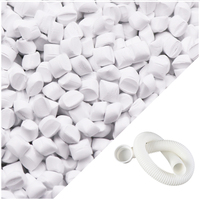 Granulés de masterbatch en plastique PE blanc de haute qualité Shandong NUOSEN, 2-3 mm, applications ABS/PS/PC/PP/PE, MFI personnalisable