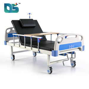 <span class=keywords><strong>Lit</strong></span> d'examen médical manuel réglable à 2 manivelles avec barre latérale relevable et trou pour pot, idéal pour les patients – Prix abordables - Product Image 1