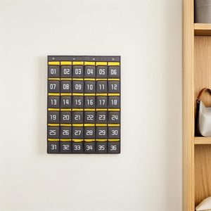 <b>Numbered</b> Classroom Pockets Chart Cell Phones Holder Wall <b>Door</b> Hanging Organizer (30 Pockets) - Product Image 2