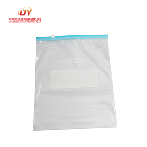 Sacs en plastique transparents avec fermeture à glissière, sachets refermables, sacs de conservation alimentaire en PE, personnalisables - Product Image 4