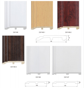 Rodapié de Estilo Tradicional PS, Aspecto de Madera Maciza Marrón, Marco <span class=keywords><strong>Lacado</strong></span>, Ligero, Impermeable, Rodapié de Pared - Product Image 4