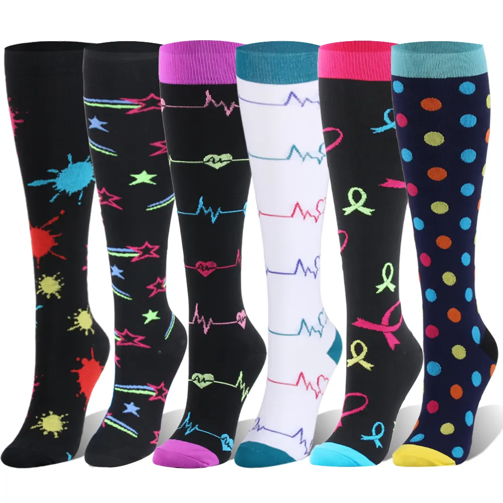 Vente en gros de chaussettes de compression pour varices Elite Whale Chaussettes de sport pour femmes pour la récupération sportive