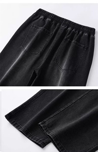 Jean noir classique 2026 pour garçons, coupe droite décontractée, confortable, pantalon long, vente en gros d'usine, OEM ODM, pantalon en denim - Product Image 6
