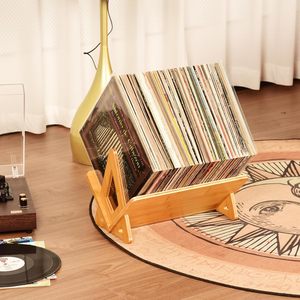 Fabbrica OEM di Porta Dischi in Bambù - Vendita all'Ingrosso per Negozi di Dischi e Uso Domestico - Product Image 1