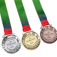 Médaille de récompense en laiton 3D personnalisée avec relief, médaille de compétition en métal gravée avec ruban pour événements sportifs, imprimée en typographie par la marque KQ
