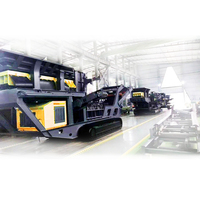 Impianto Mobile di Frantumazione a Mascelle Cingolato 400TPH ad Alta Produttività con Motore AC e Cuscinetti per Miniere e Cave
