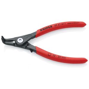Knipex-49คีมหนีบวงจรความแม่นยำสูง41 A31สำหรับวงแหวนภายนอกบนเพลาสีเทาที่จับพร้อมพลาสติกกันลื่น - Product Image 1
