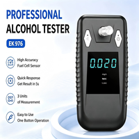 Testeur d'alcoolémie numérique portable haute précision à pile à combustible, détecteur d'alcool manuel certifié CE pour conducteurs