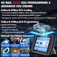 XTOOL D9 MAX J2534 Herramientas de programación Codificación ECU en línea Herramientas de diagnóstico automático bidireccional FCA DOIP PK D9S PRO Conjunto completo