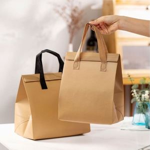 Thermal Delivery Bag Thermal Delivery Bag Aluminum Foil Takeaway Non-woven Bag Lunch Box Thermal Bag Non-woven Cooler Bag - Product Image 2