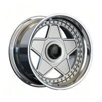 Jantes en alliage d'aluminium sur mesure, design forgé brossé 3 pièces, 17-24 pouces, 5x112 114.3 120, ajustement personnalisé pour berline