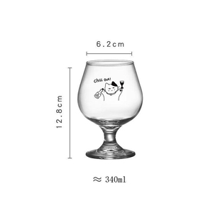 Copas de Brandy Clásicas y Elegantes Hechas a Mano, Copas de Cognac con Diseño Personalizado, Copa de Vidrio de 340 ml para Vino de Frutas - Product Image 6
