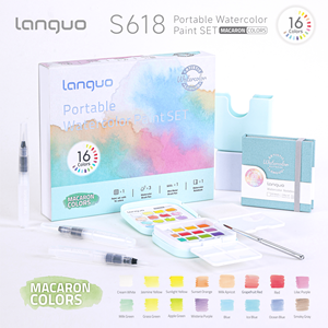 Ensemble de <span class=keywords><strong>peinture</strong></span> à l'eau solide professionnelle Macaron Pastel 24/36 couleurs 20ml - Tons doux Qualité artiste - Product Image 6