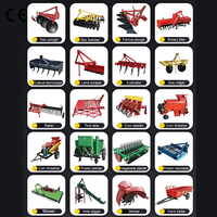 Mini Tractor Agrícola con Certificación CE, Tractor Pequeño 4x4 con Implementos, Tractor con Motor Diésel y Cuchara Multiusos